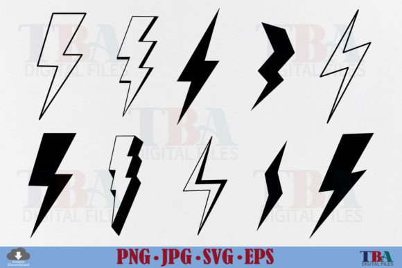 Download Lightning Bolt SVG Bundle, Thunder Flash - Bolt svg Collection