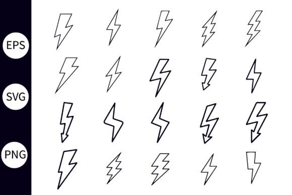 Download Lightning Bolt SVG Bundle for Cricut - Bolt svg Collection