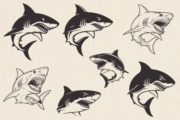 Download Shark Head Marine Animal SVG Bundle. - Marine animal svg Collection